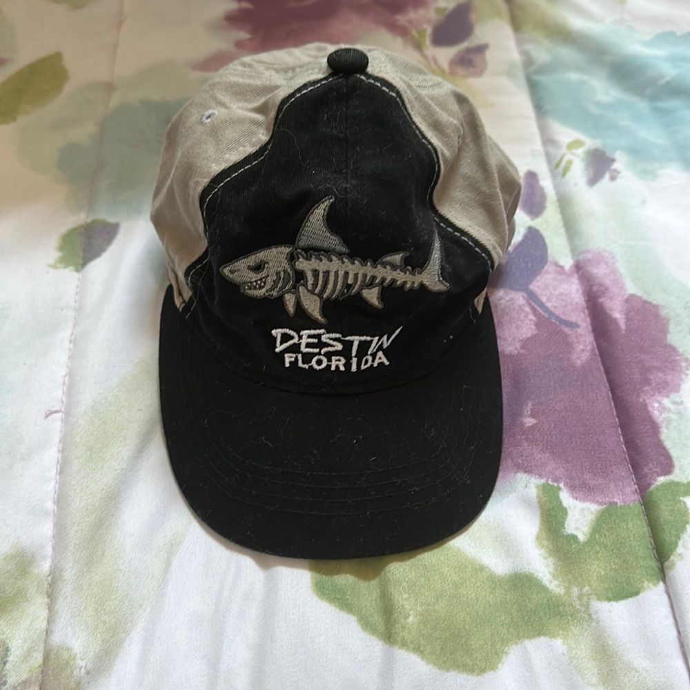 Kids hat. One size fits most. Destin Florida with shark